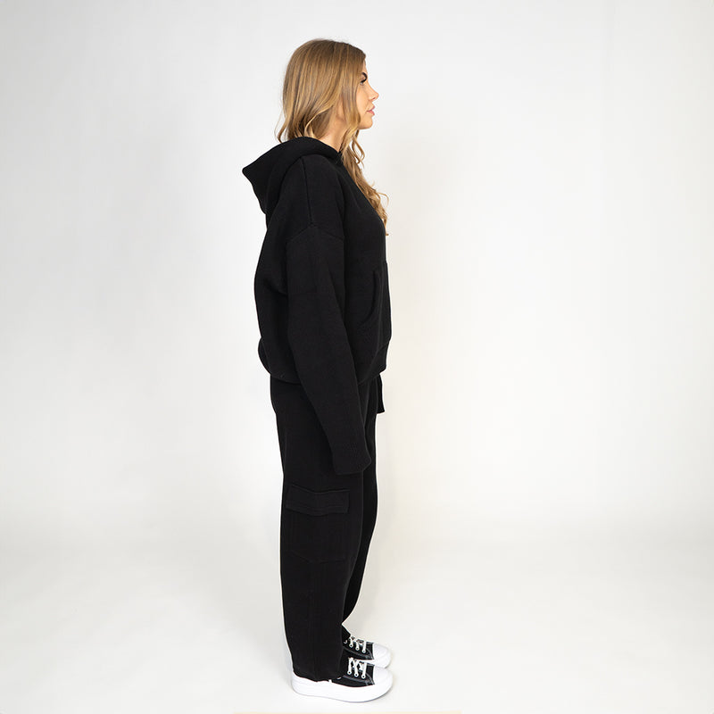 Knit tracksuit set