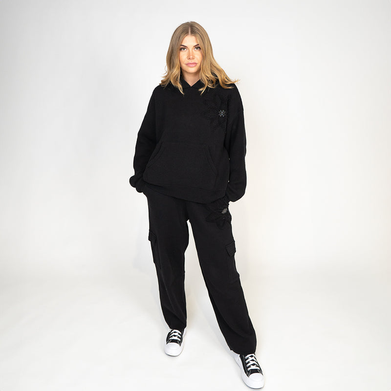 Knit tracksuit set