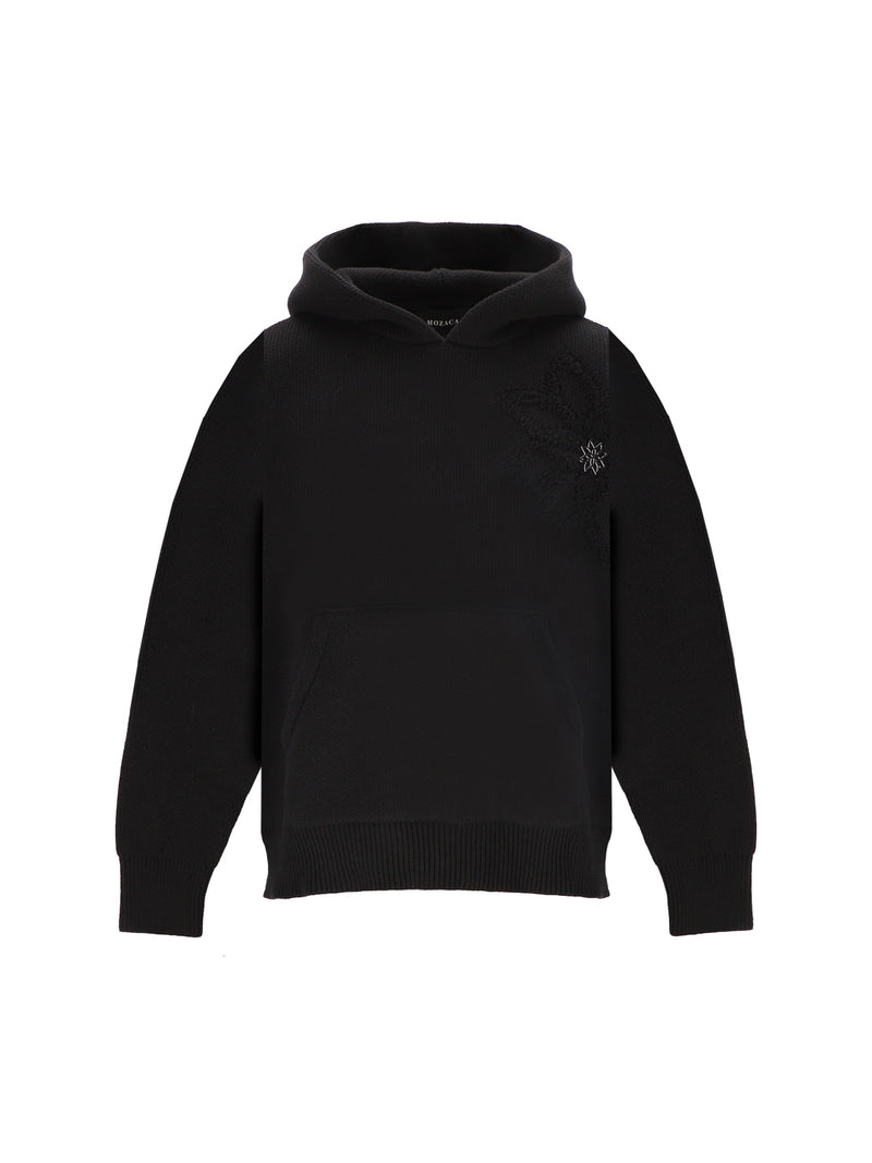 Knit Hoodie Noir