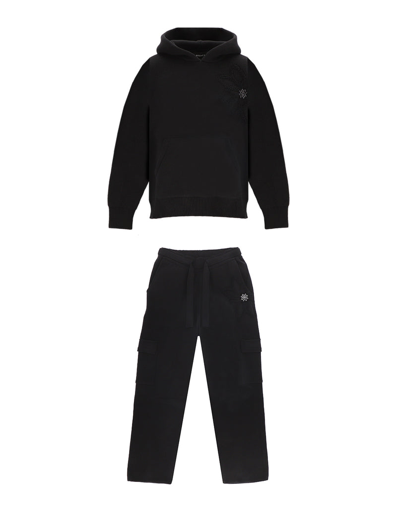 Knit tracksuit set